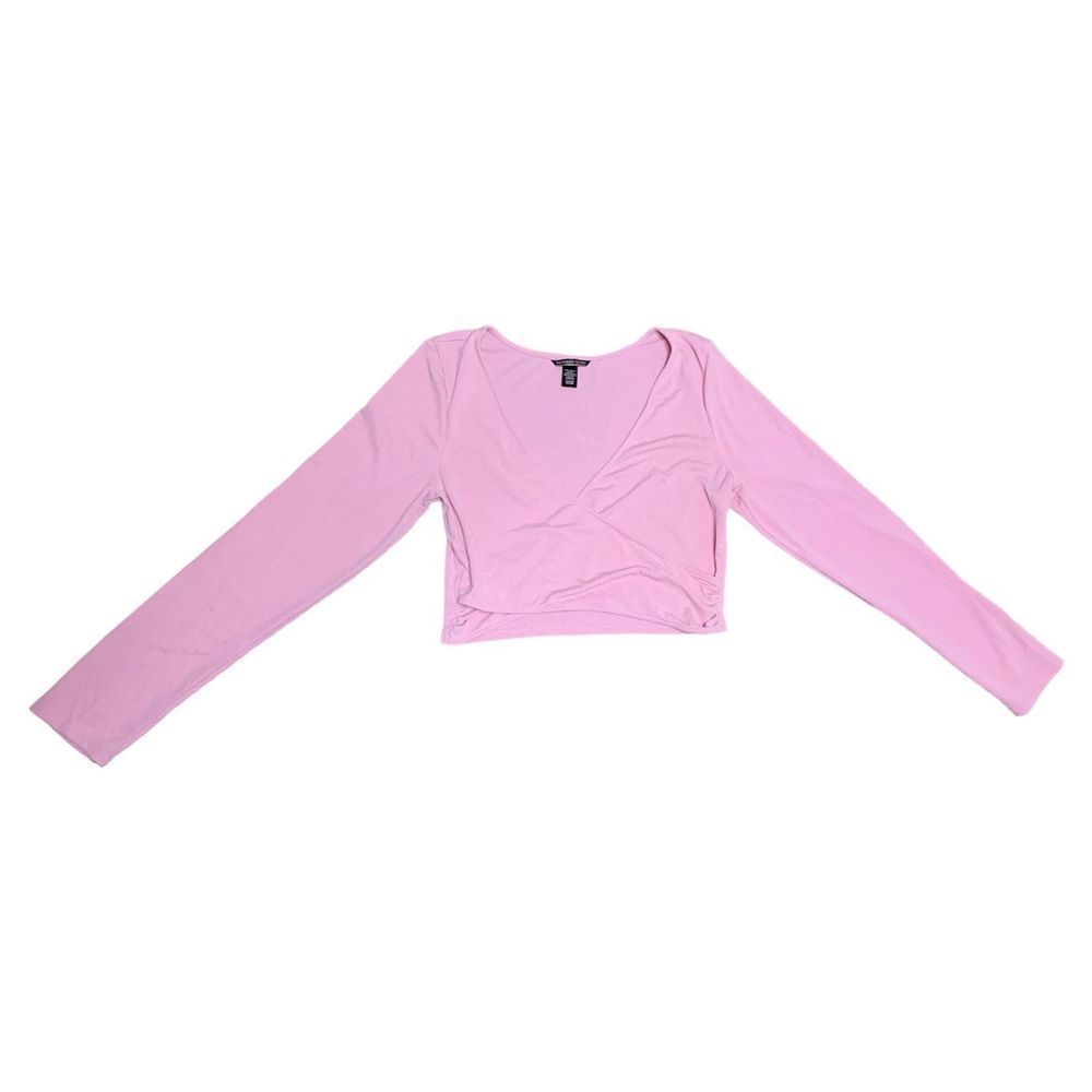 Victoria’s Secret, Pink Long Sleeve Crop Top, XL, Used Great Condition.